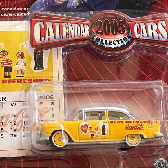 Johnny Lightning 1955 Chevy 2-Door Sedan 2005 Calendar Cars Coca-Cola L28 - Picture 2 of 4